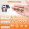120 Set Leather Snap Fasteners Kit, 12.5mm Metal Button Snaps Press Studs with 4 Setter Tools, 6 Color Leather Snaps for Clothes, Jackets, Jeans Wears, Bracelets, Bags